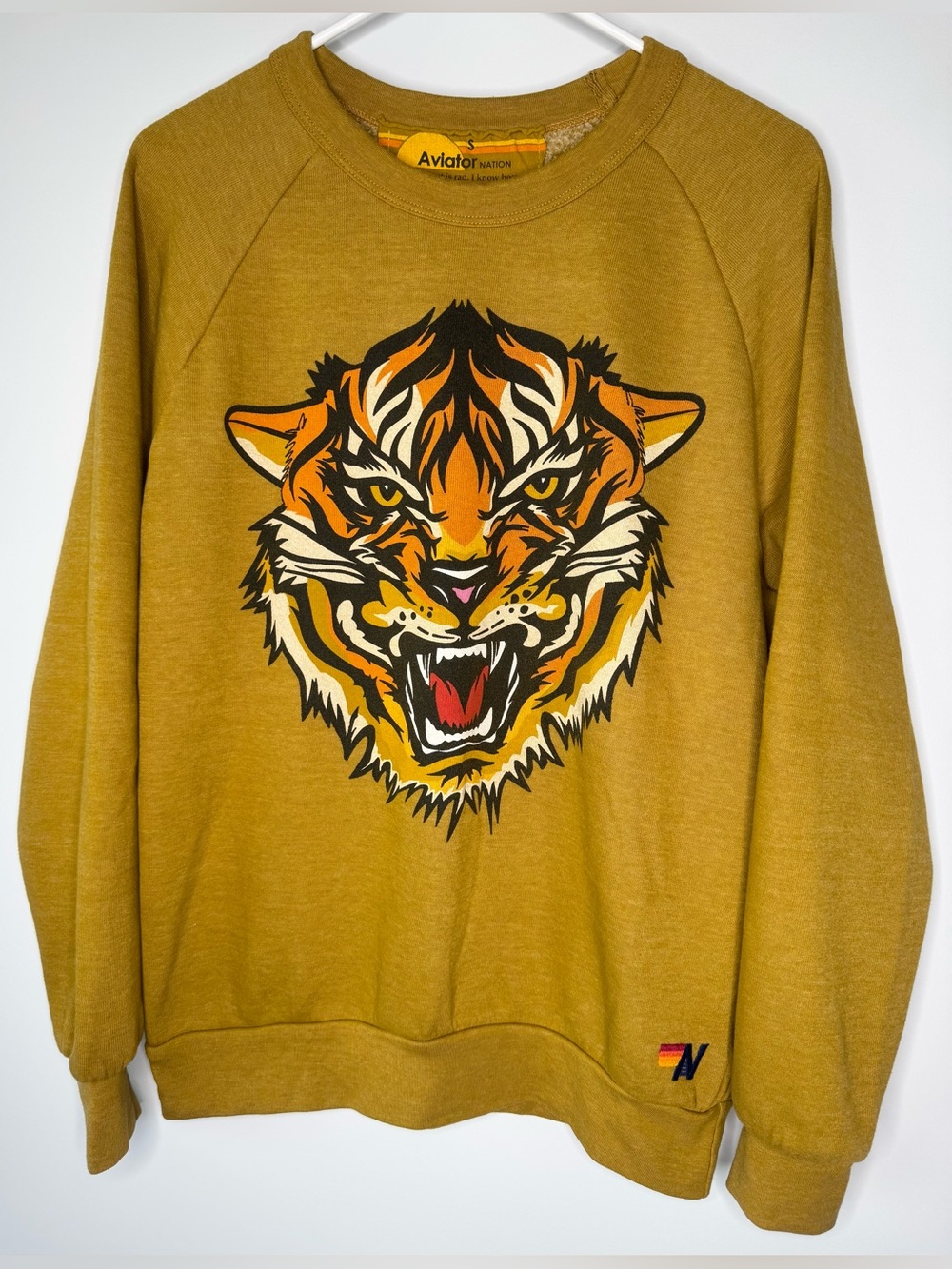 Aviator Nation Tiger Print Sweatshirt